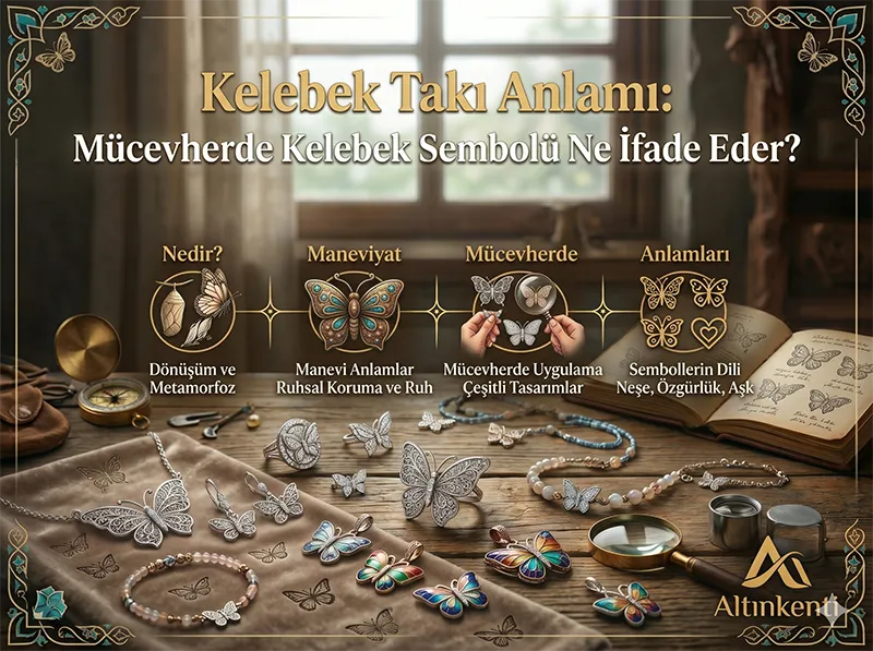 Kelebek Takı Anlamı: Mücevherde Kelebek Sembolü Ne İfade Eder?