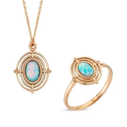 Altın Opal Mini Set Altınkenti'nin ALTIN MİNİSET modellerinden biridir. 14 ayar altın takı seti modelleri ve fiyatları.