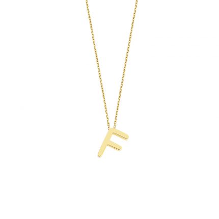 F Harfi Kolye Altınkenti'nin ALTIN HARF KOLYE modellerinden biridir. 14 ayar altın kolye modelleri ve fiyatları.