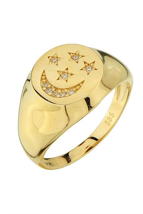 Altın Ay Yıldız Motifli Yüzük Altınkenti'nin Altın Yıldız Yüzük kategorisindeki altın yüzük modelleri ve fiyatları takılarından birisidir.