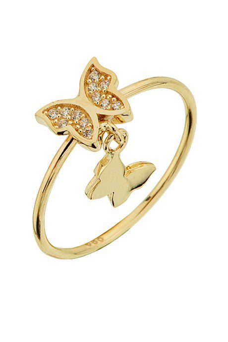Altın Sallantılı Kelebek Yüzük Altınkenti'nin Altın Minimal Yüzük kategorisindeki altın yüzük modelleri ve fiyatları takılarından birisidir.