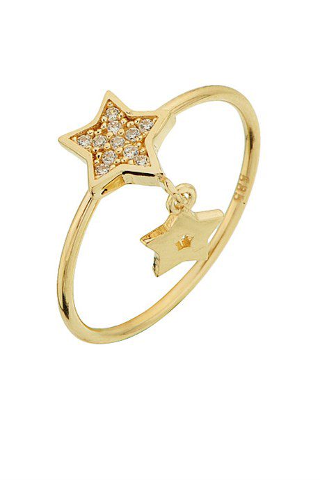 Altın Sallantılı Yıldız Yüzük Altınkenti'nin Altın Yıldız Yüzük kategorisindeki altın yüzük modelleri ve fiyatları takılarından birisidir.