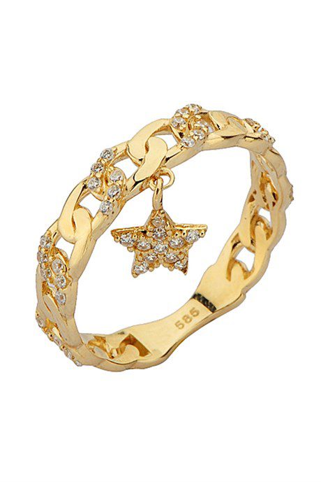 Altın Sallantılı Yıldız Yüzük Altınkenti'nin Altın Fantezi Yüzük kategorisindeki altın yüzük modelleri ve fiyatları takılarından birisidir.