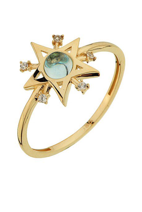 Altın Taşlı Yıldız Yüzük Altınkenti'nin Altın Yıldız Yüzük kategorisindeki altın yüzük modelleri ve fiyatları takılarından birisidir.