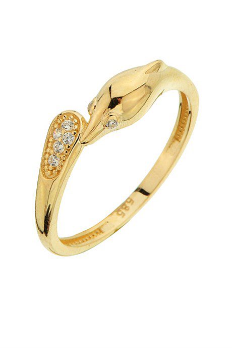 Altın Taşlı Yunus Yüzük Altınkenti'nin Altın Minimal Yüzük kategorisindeki altın yüzük modelleri ve fiyatları takılarından birisidir.