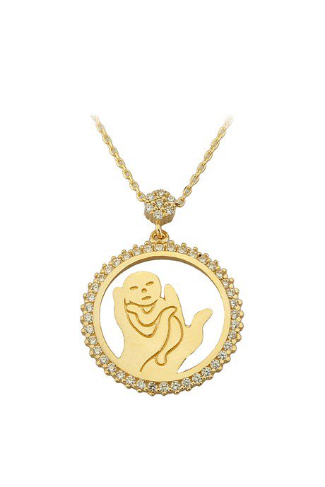 Altın Halka Bebek Kolye Altınkenti'nin AK-G1587 SKU'lu altın kolye modelleri veya altınlı kolye fiyatlarınden birisidir.