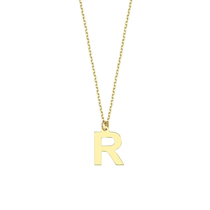 R Harfi Kolye Altınkenti'nin ALTIN HARF KOLYE modellerinden biridir. 14 ayar altın kolye modelleri ve fiyatları.