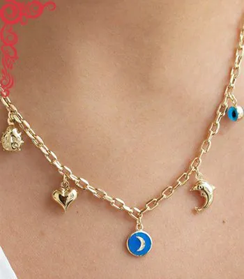 altın charm kolye modelleri ve fiyatları