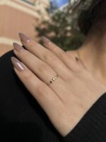Taşsız Sıralı Yıldız Model Yarımtur Yüzük 5 Taşsız Sıralı Yıldız Model Yarımtur Yüzük, 14 Ayar Altın, Sarı renk, Zirkon, galeri görünümü