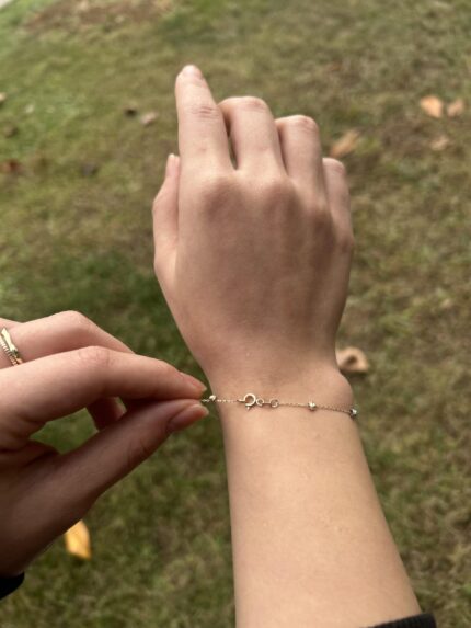 3 Renk Toplu 14 Ayar Altın Dorika Bileklik, 14 Ayar Altın, Sarı renk, 0.85 gr, galeri görünümü