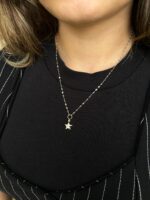 Minimalist Parlak Altın Yıldız Kolye 5 Minimalist Parlak Altın Yıldız Kolye, 14 Ayar Altın, Sarı renk, 1.72 gr, farklı açıdan görünümü