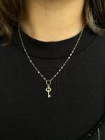 Minimalist Anahtar Sallantılı Kolye 5 14 Ayar Altın, Sarı renk, 1.61 gr özellikli Minimalist Anahtar Sallantılı Kolye galeri görünümü