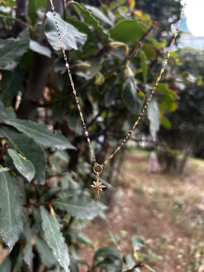 Kutup Yıldızı Sallantılı Kolye 1 14 Ayar Altın, Sarı renk, 1.54 gr özellikli Kutup Yıldızı Sallantılı Kolye