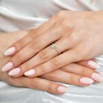 Altın Asimetrik Mineli Ve Taşlı Minimal Yüzük, 14 Ayar Altın, Sarı renk, Zirkon
