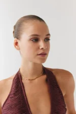 14 Ayar Altın, Sarı renk, 5.49 g özellikli Altın Sade Zincir Choker