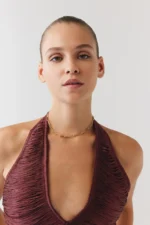 Altın Sade Zincir Choker 3 Altın Sade Zincir Choker, 14 Ayar Altın, Sarı renk, 5.49 g, farklı açıdan görünümü