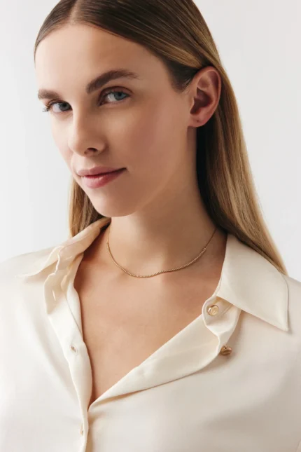 14 Ayar Altın, Sarı renk, 3.64 g özellikli Minimal Toplar Choker detay görünümü