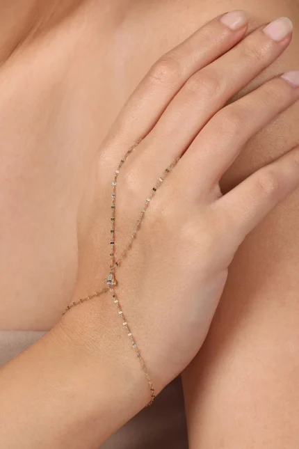Minimal ve Baget Taşlı Şahmeran, 14 Ayar Altın, Sarı renk, 1.16 g, galeri görünümü