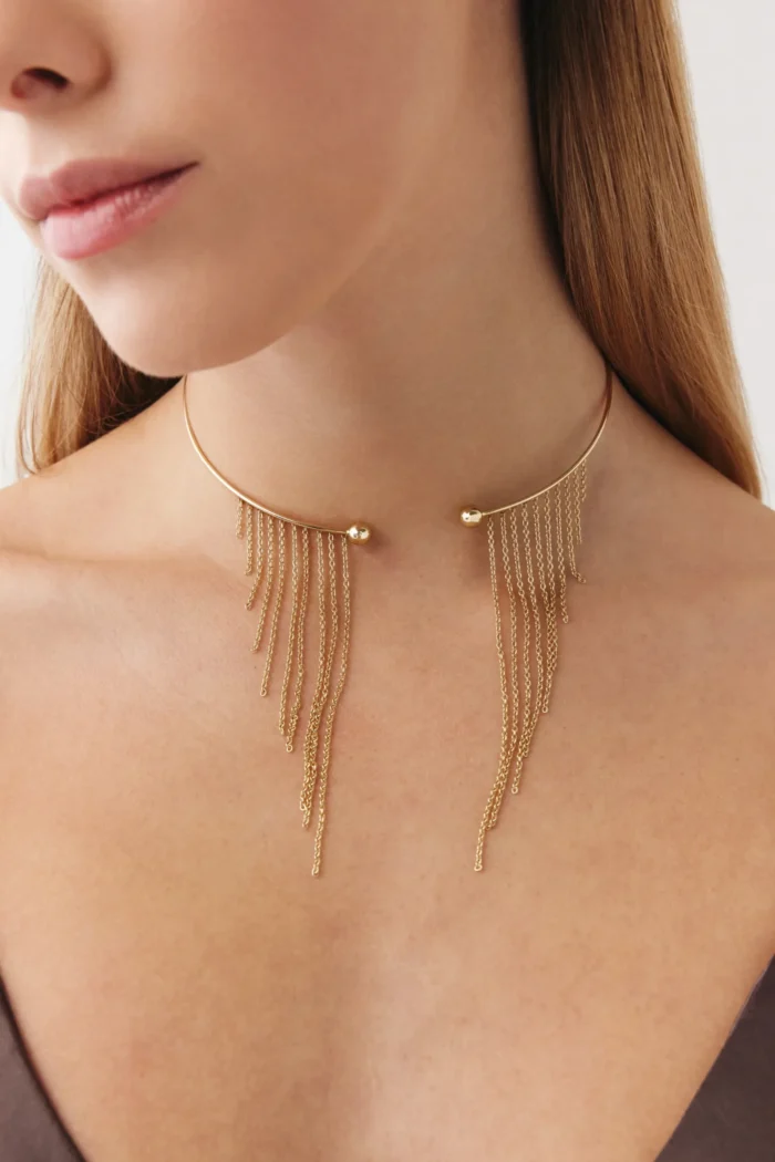 Özel Tasarım Diva Choker 1 Özel Tasarım Diva Choker, 14 Ayar Altın, Sarı renk, 12.73 g