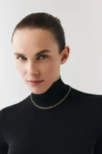 Sade Zincir Choker 5 Sade Zincir Choker galeri görünümü – 14 Ayar Altın, Sarı renk, 7.66 g