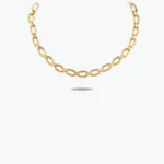 Bakla Zincirli Altın Rich Choker, 14 Ayar Altın, Sarı renk, 16.07 g