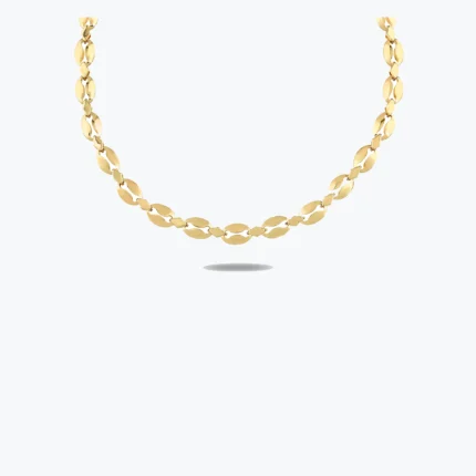 Altın Halka Zincirli Rich Choker, 14 Ayar Altın, Sarı renk, 15.67 g
