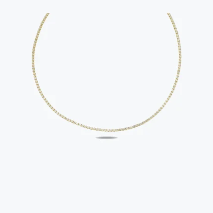 14 Ayar Altın, Sarı renk, 4.53 g özellikli Altın Strong Shine Choker