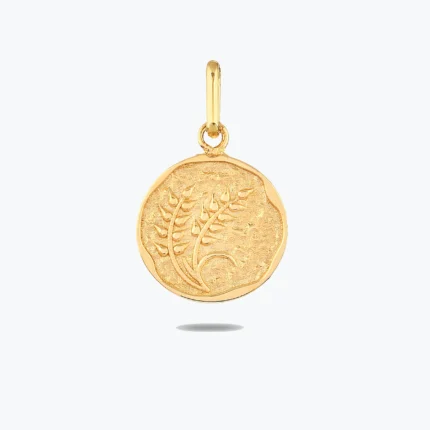 Başak Damga Bileklik Charm – 14 Ayar Altın, Sarı renk, 0.90 g