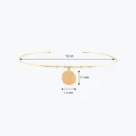 Başak Damga Uçlu Tel Choker 5 Başak Damga Uçlu Tel Choker, 14 Ayar Altın, Sarı renk, 7.51 g, galeri görünümü