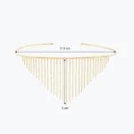 Diva 2 Choker 5 Diva 2 Choker tasarım detay görünümü – 14 Ayar Altın, Sarı renk, 9.52 g