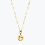 Düğümlü Ezme Forse Zincir Choker, 14 Ayar Altın, Sarı renk, 1.61 g