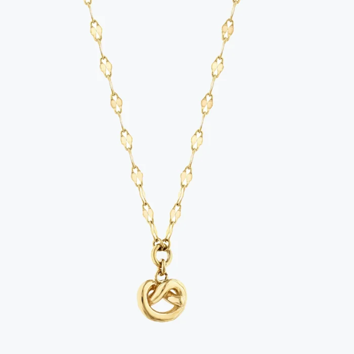Düğümlü Ezme Forse Zincir Choker 1 Düğümlü Ezme Forse Zincir Choker, 14 Ayar Altın, Sarı renk, 1.61 g