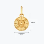 Etnik Desen Bileklik Charm 3 14 Ayar Altın, Sarı renk, 0.98 g özellikli Etnik Desen Bileklik Charm galeri görünümü