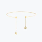 Galaksi Tel Choker – 14 Ayar Altın, Sarı renk, 7.68 g