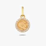 Gece Damga Bileklik Charm, 14 Ayar Altın, Sarı renk, 0.87 g