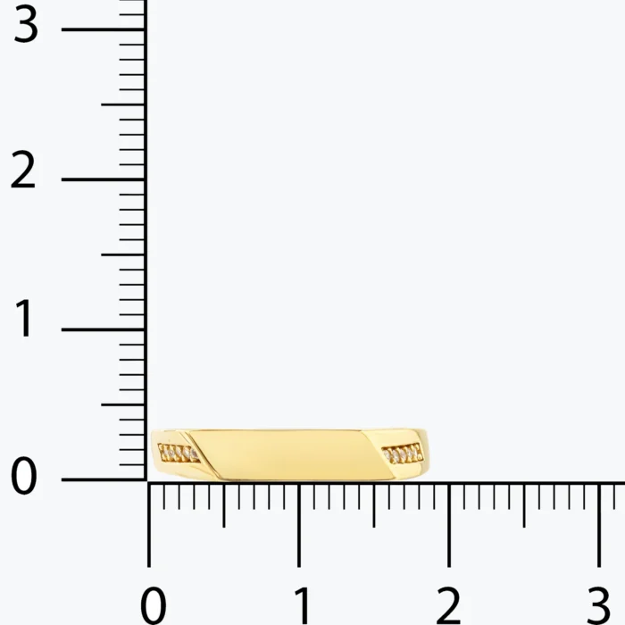 Geometrik Kesim Yüzük galeri görünümü – 14 Ayar Altın, Sarı renk, 2.09 g