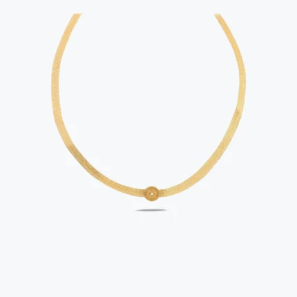 Göz Figür Choker, 14 Ayar Altın, Sarı renk, 5.12 g