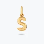 Harf Bileklik Charm – 14 Ayar Altın, Sarı renk, 0.62 g