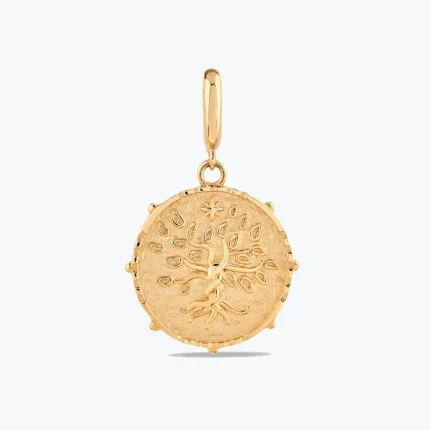 Hayat Ağacı Charm, 14 Ayar Altın, Sarı renk, 1.96 g