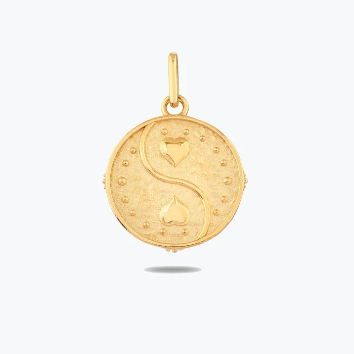 Kalpler Damga Kolye Charm 1 Kalpler Damga Kolye Charm, 14 Ayar Altın, Sarı renk, 1.62 g