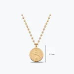 Dorika Top Zincirli Dövme Dokulu Kalp Choker Kolye 3 Dorika Top Zincirli Dövme Dokulu Kalp Choker Kolye, 14 Ayar Altın, Sarı renk, 7.69 g, detay görünümü
