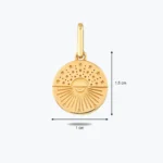 Altın Taşsız Gece ve Gündüz Manzara Motifli Charm bileklik 3 14 Ayar Altın, Sarı renk, 0.94 g özellikli Altın Taşsız Gece ve Gündüz Manzara Motifli Charm bileklik farklı açıdan görünümü