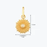 Okyanus Yıldızı Altın Charm Bileklik 3 Okyanus Yıldızı Altın Charm Bileklik farklı açıdan görünümü – 14 Ayar Altın, Sarı renk, 0.65 g