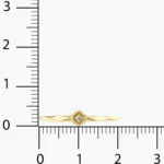 Minimal Altıgen Geometrik Kesim Yüzük 4 Minimal Altıgen Geometrik Kesim Yüzük, 14 Ayar Altın, Sarı renk, 0.95 g, galeri görünümü