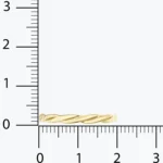 Minimal Kalın Burgulu Yüzük 4 14 Ayar Altın, Sarı renk, 0.87 g özellikli Minimal Kalın Burgulu Yüzük farklı açıdan görünümü