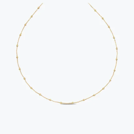 Minimal Top Detay Choker, 14 Ayar Altın, Sarı renk, 1.80 g