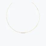 14 Ayar Altın, Sarı renk, 1.57 g özellikli Minimal Zincir Choker