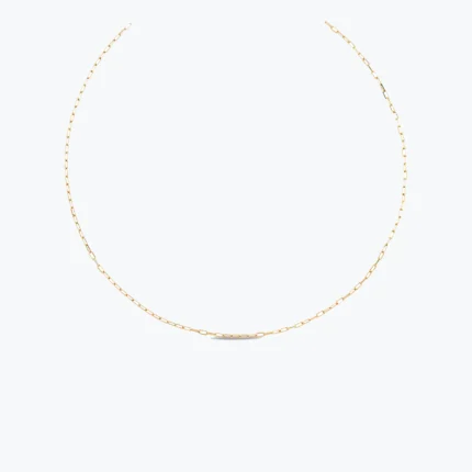 14 Ayar Altın, Sarı renk, 1.57 g özellikli Minimal Zincir Choker