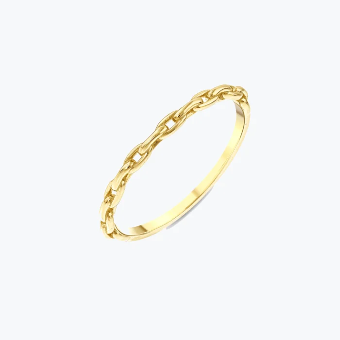 Minimal Zincir Yüzük 1 Minimal Zincir Yüzük, 14 Ayar Altın, Sarı renk, 0.95 g