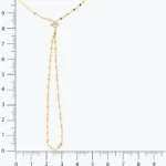 Minimal ve Baget Taşlı Şahmeran 4 Minimal ve Baget Taşlı Şahmeran yakın plan görünümü – 14 Ayar Altın, Sarı renk, 1.16 g